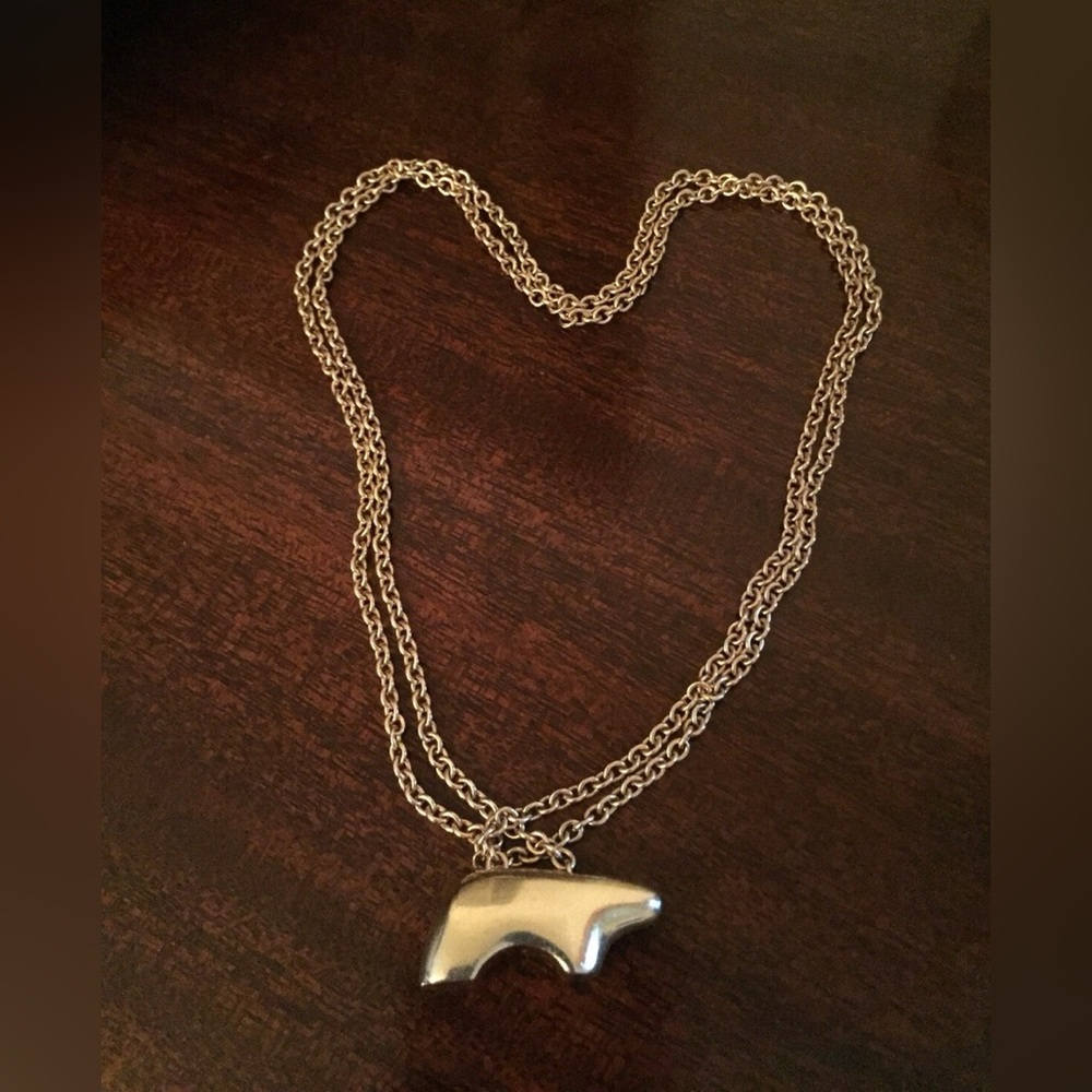 ✨ The Golden Bear Vail 14K Yellow Gold Papa Bear Pendant Necklace EUC Boxes ✨